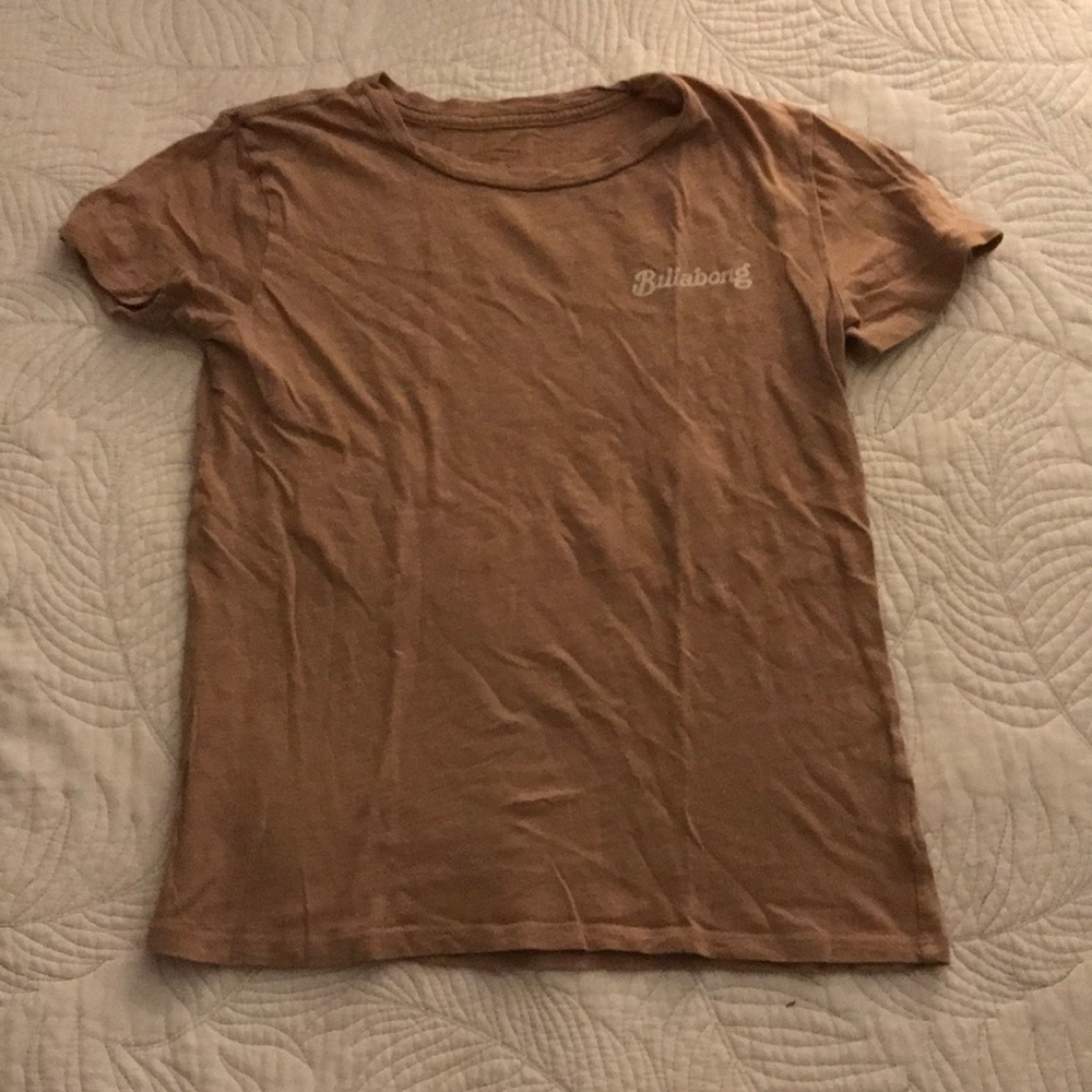 Pale Pink/Tan Billabong Graphic Tee.